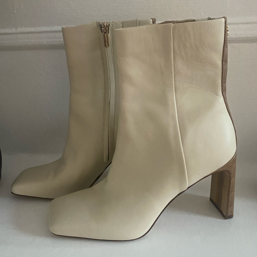 Leather Heeled Booties